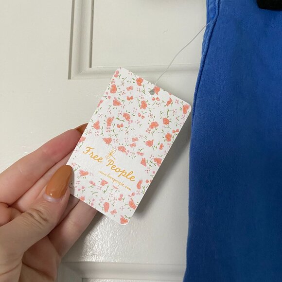 Free People Blue Denim Bodycon Mini Skirt - Picture 5 of 6